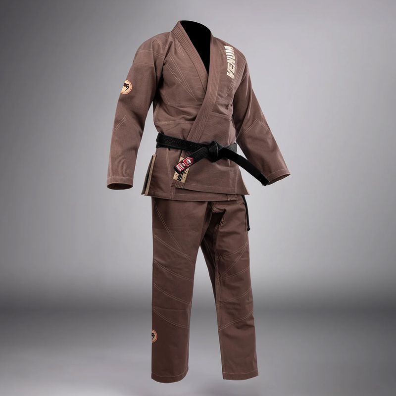 GI for Brazilian jiu-jitsu Venum Elite 5.0 chocolate brown 3