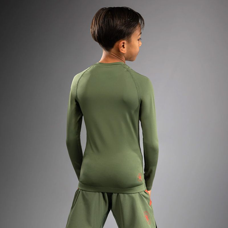 Children's training longsleeve Venum Contender Rashguards Jr khaki 3