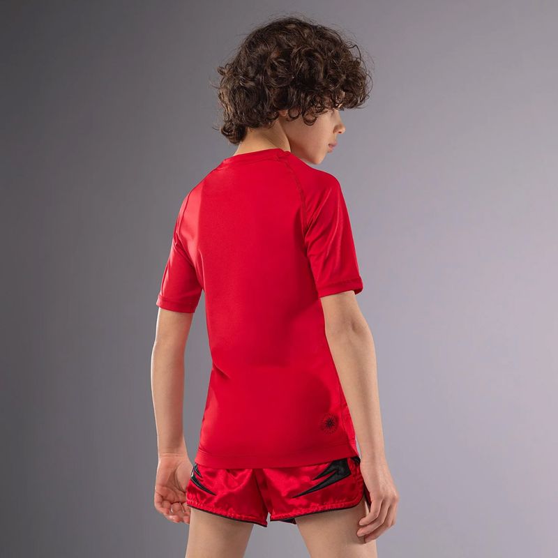 Venum Contender Rashguards Jr cherry red children's training shirt 2