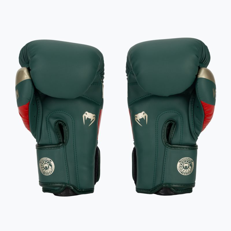 Venum Elite green boxing gloves 3