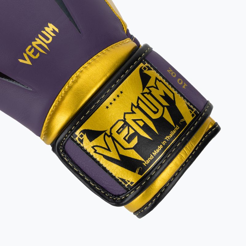 Venum Giant 3.0 dark purple/gold boxing gloves 6