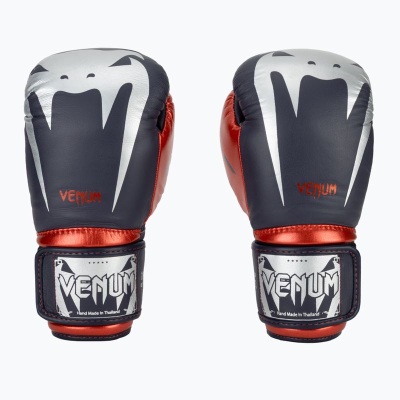 Venum Giant 3.0 boxing gloves navy blue/red 2