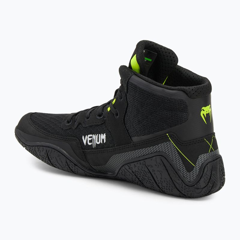 Venum Training Camp 4.0 Wrestling boxing boots black/neo green 3