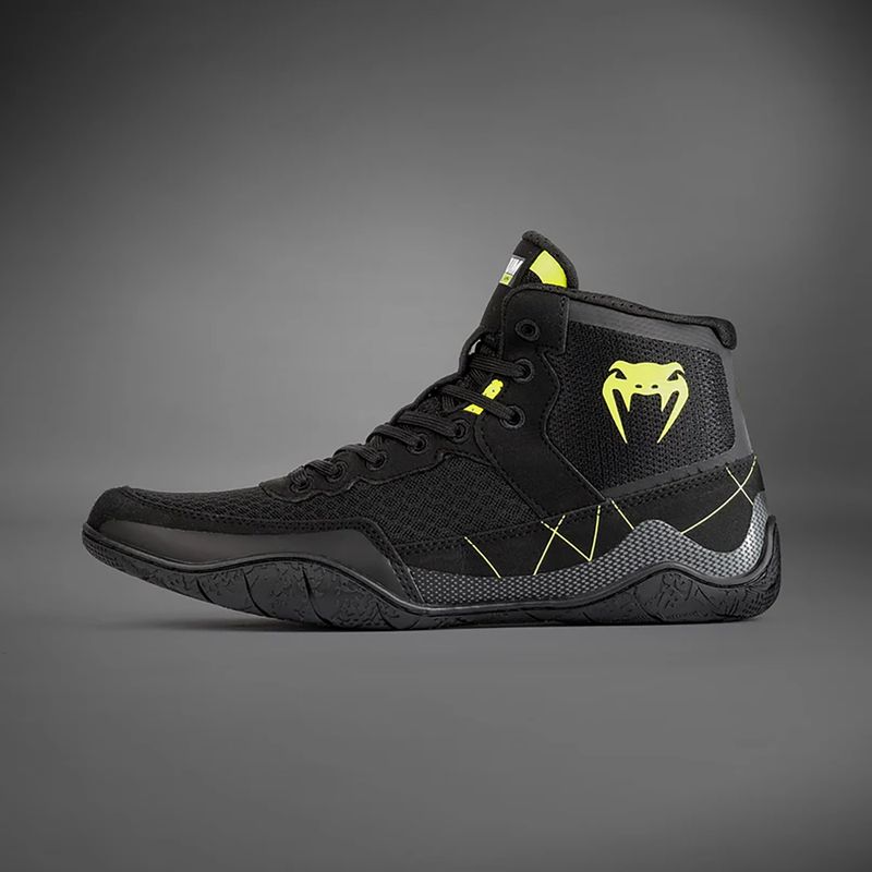 Venum Training Camp 4.0 Wrestling boxing boots black/neo green 3