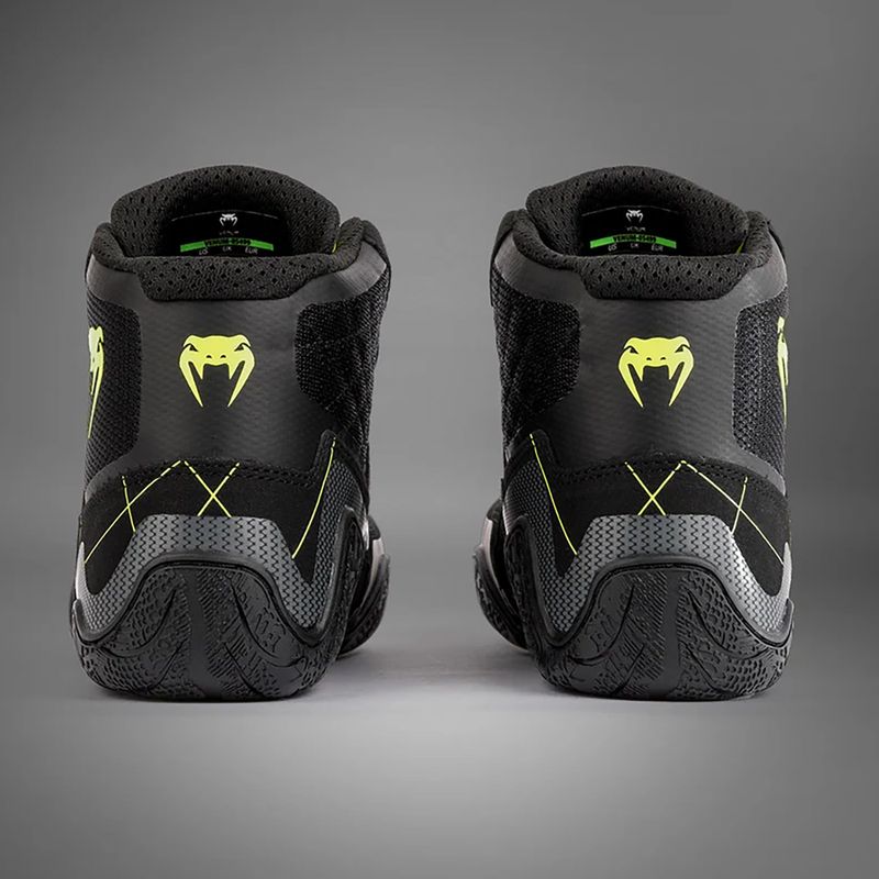 Venum Training Camp 4.0 Wrestling boxing boots black/neo green 5