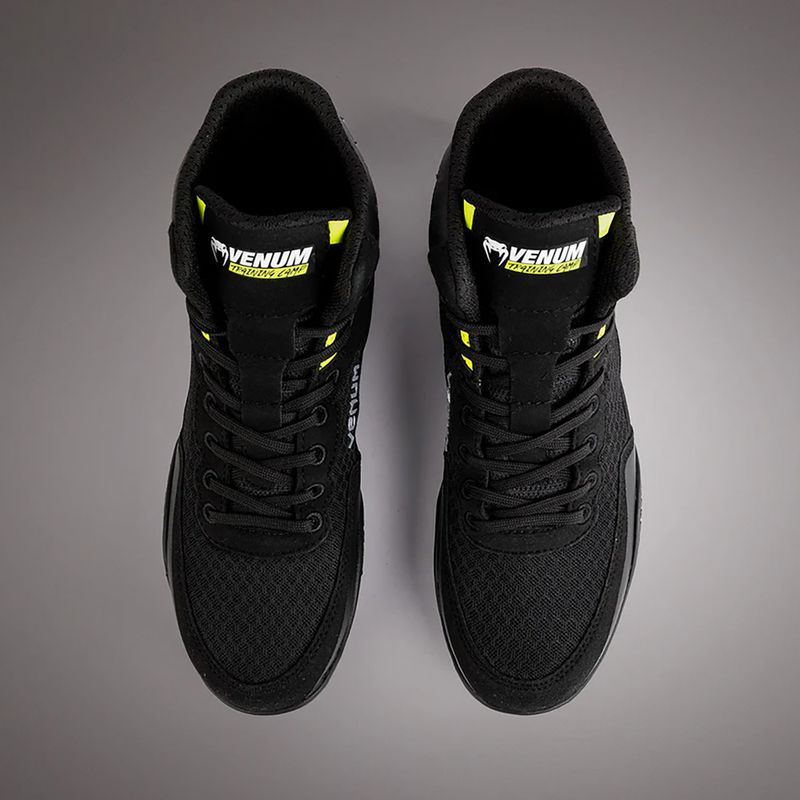 Venum Training Camp 4.0 Wrestling boxing boots black/neo green 6