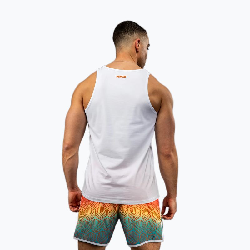 Men's training top Venum Echo white/orange sunset 3