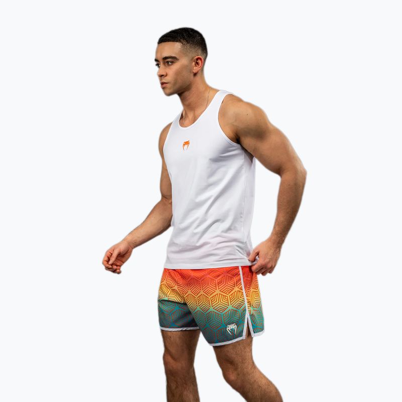 Men's training top Venum Echo white/orange sunset 4