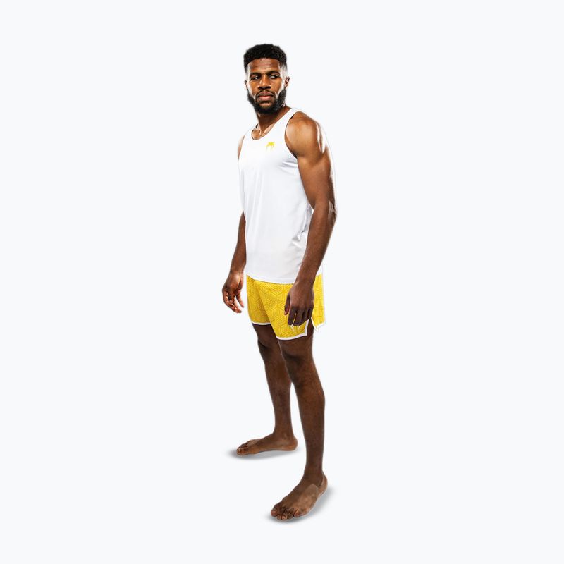 Men's training T-shirt Venum Octane white/vibrant yellow 2
