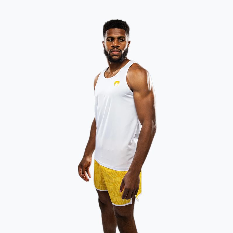 Men's training T-shirt Venum Octane white/vibrant yellow 4