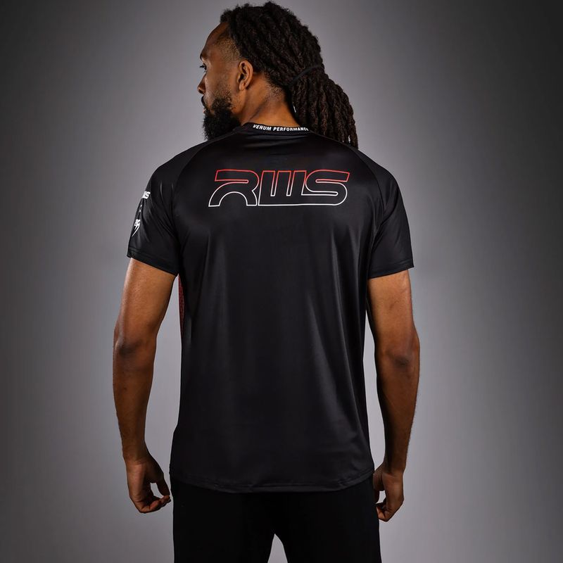 Men's T-shirt Venum x RWS 2.0 Dry-Tech black/red 2