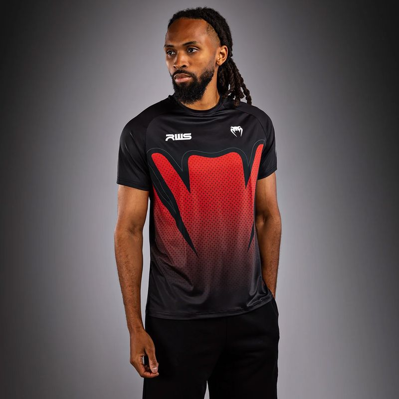 Men's T-shirt Venum x RWS 2.0 Dry-Tech black/red 3