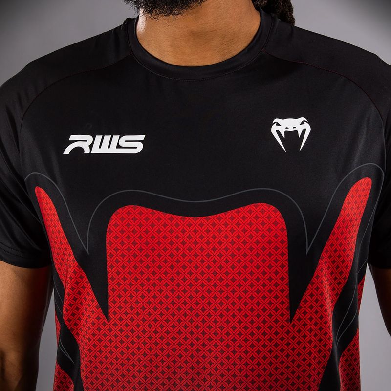 Men's T-shirt Venum x RWS 2.0 Dry-Tech black/red 5