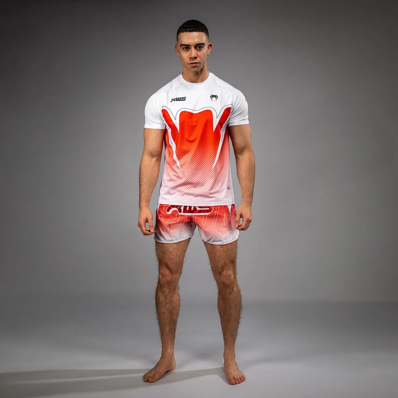 Men's T-shirt Venum x RWS 2.0 Dry-Tech white/red 2