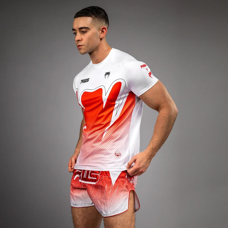Men's T-shirt Venum x RWS 2.0 Dry-Tech white/red 4