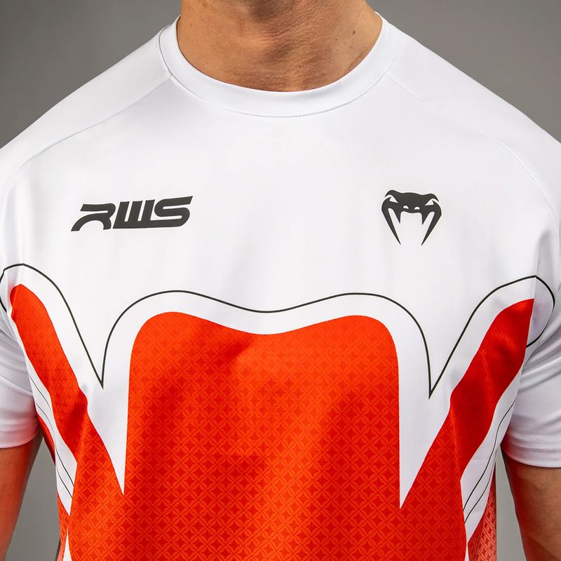 Men's T-shirt Venum x RWS 2.0 Dry-Tech white/red 5