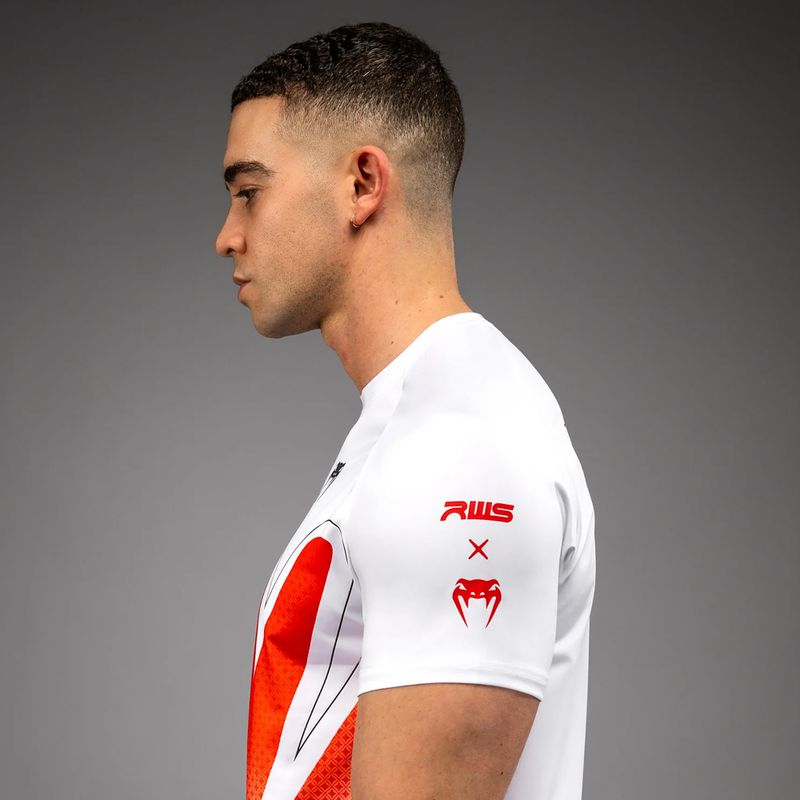 Men's T-shirt Venum x RWS 2.0 Dry-Tech white/red 6