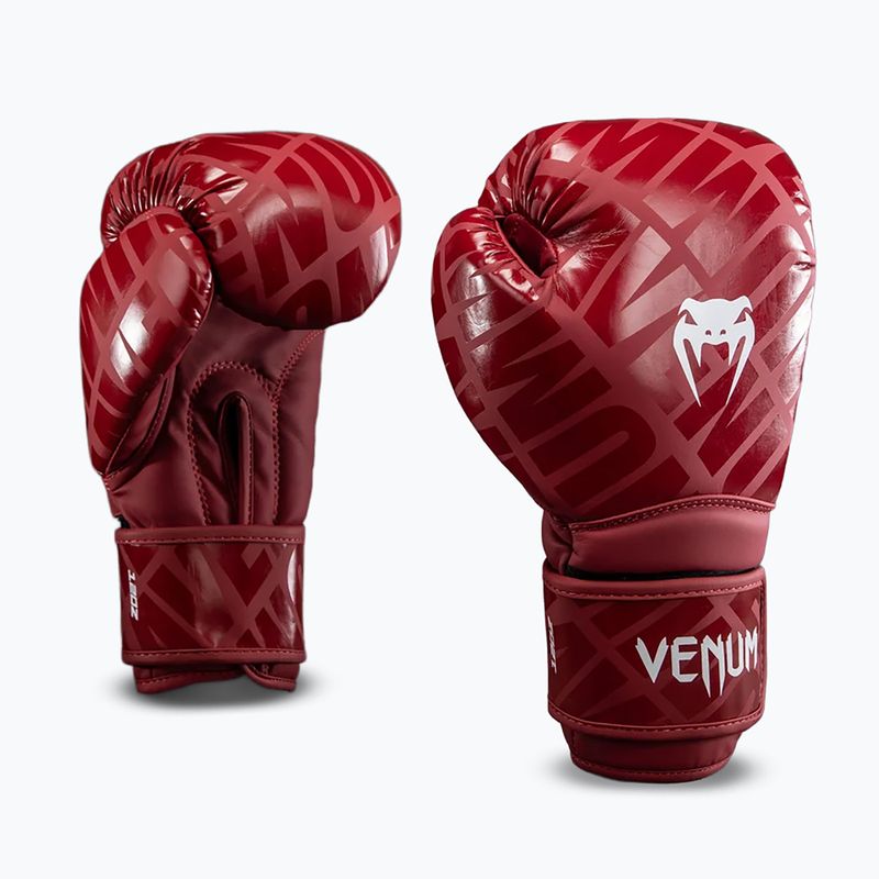 Boxing gloves Venum Contender 1.5XT Boxing glossy burgundy 2