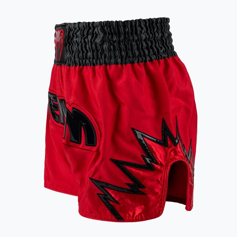 Men's training shorts Venum Inferno Muay Thai red/charcol grey/black 3