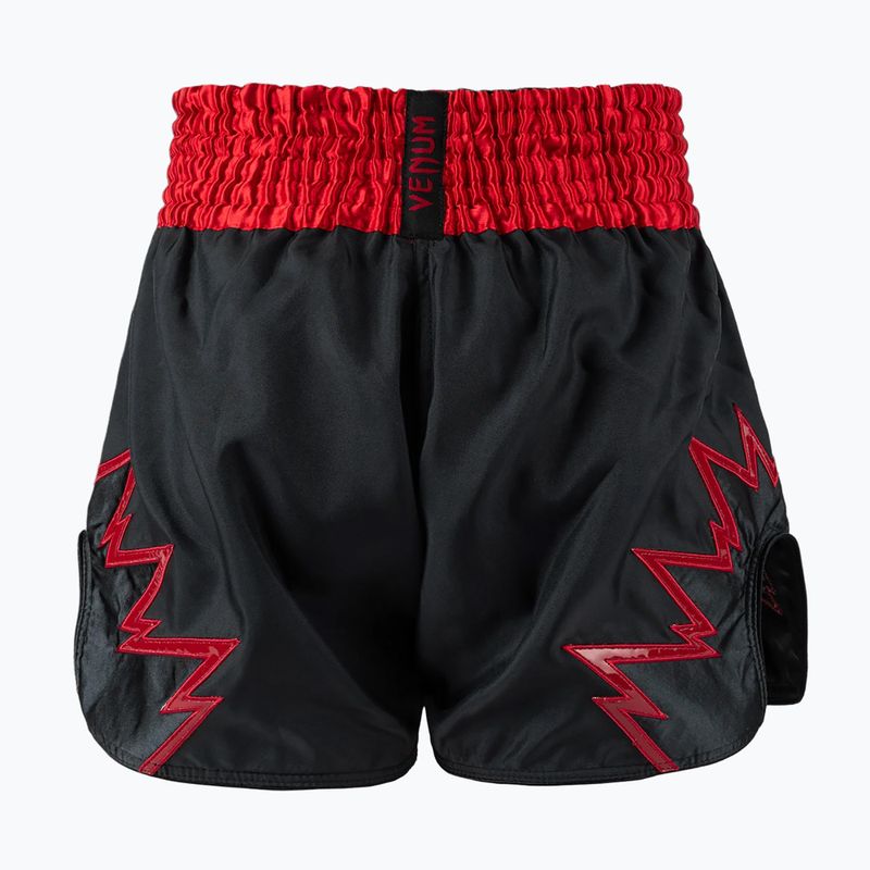 Men's training shorts Venum Inferno Muay Thai charcoal grey/red 2