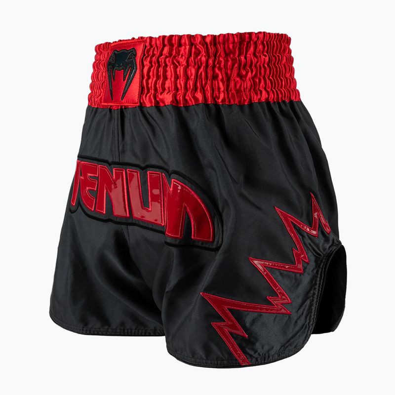 Men's training shorts Venum Inferno Muay Thai charcoal grey/red 3