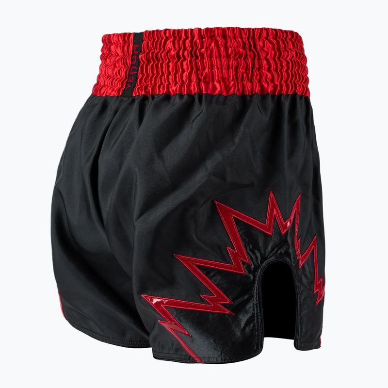 Men's training shorts Venum Inferno Muay Thai charcoal grey/red 4