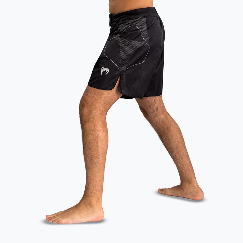 Men's training shorts Venum Nexus Fight black/silver 4