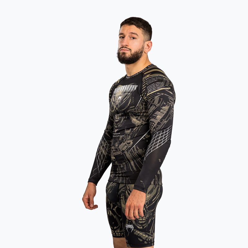 Men's longsleeve rashguard Venum Invader black/sand 4