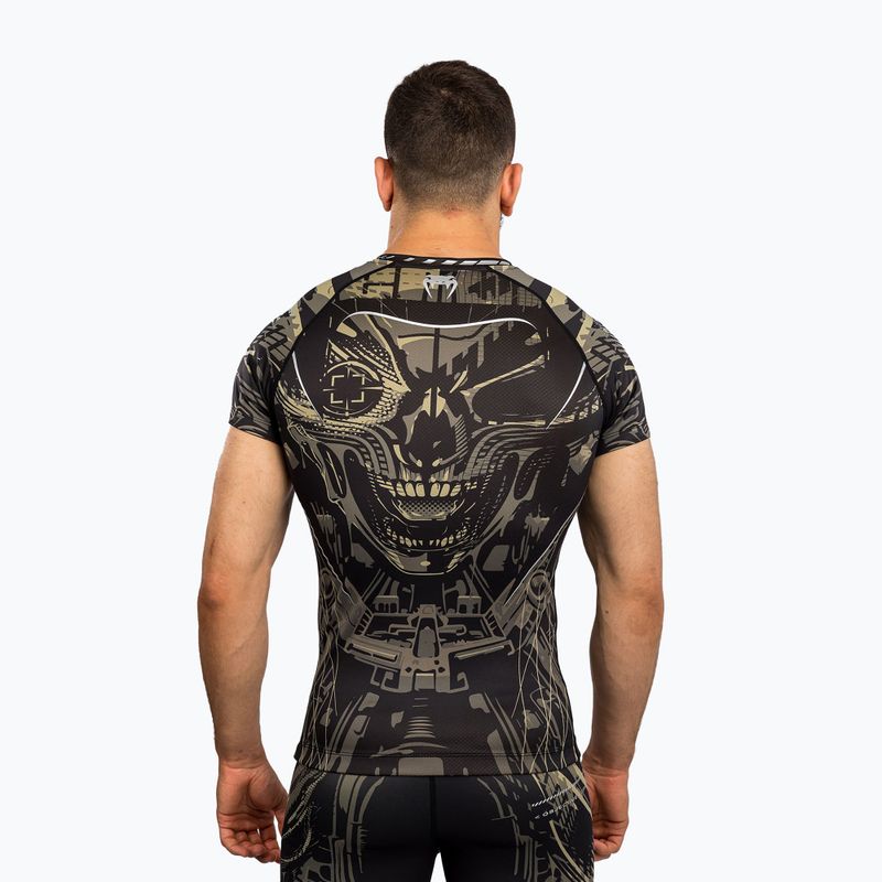 Men's rashguard Venum Invander black/sand 2