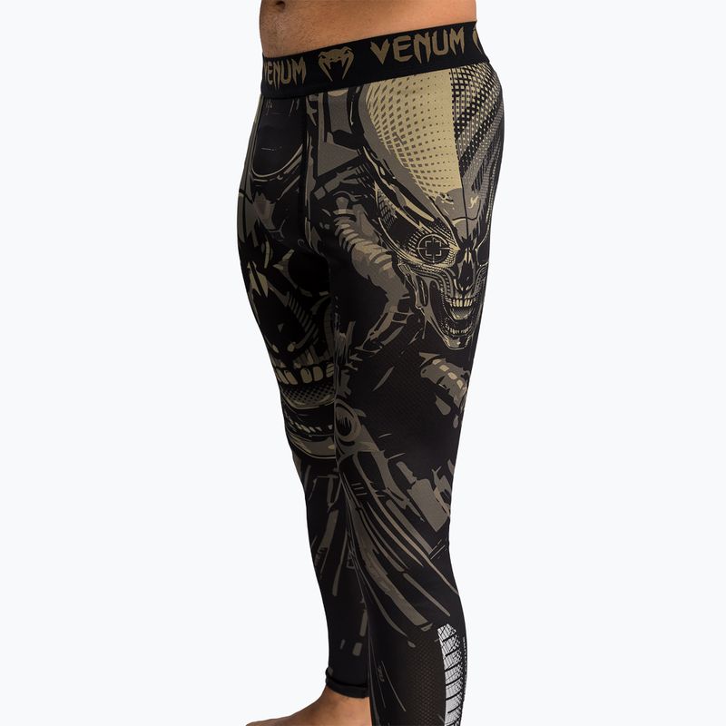 Men's training leggings Venum Invader Spats black/sand 8