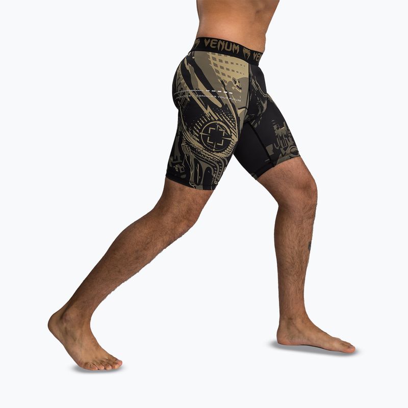 Men's training shorts Venum Invander Vale Tudo black/sand 5