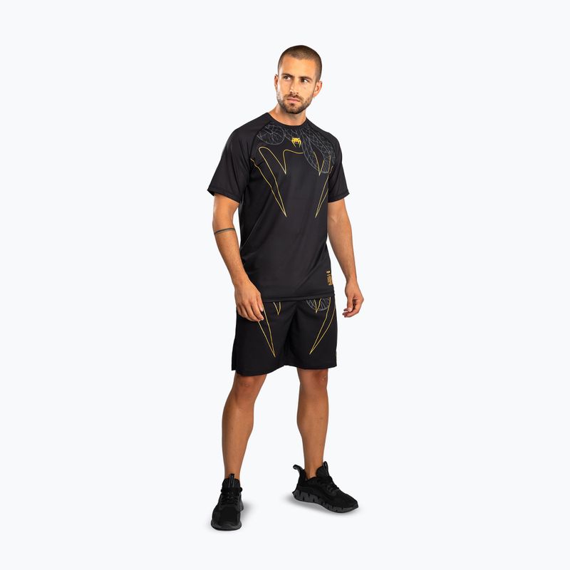 Men's training T-shirt Venum Serpenti Dry Tech black/silver/gold 2