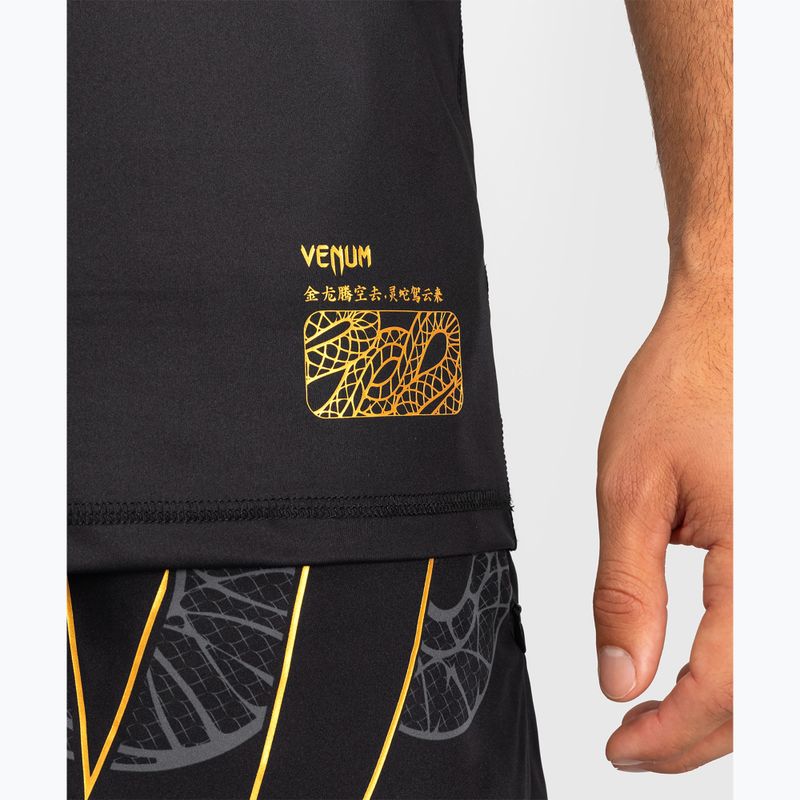Men's training T-shirt Venum Serpenti Dry Tech black/silver/gold 5