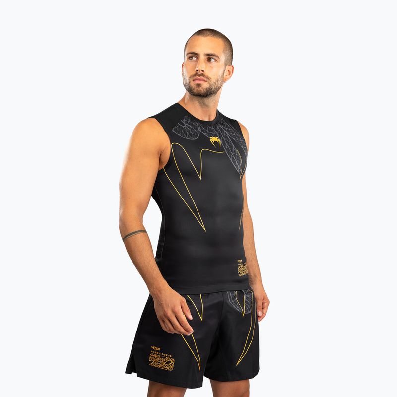 Men's rashguard Venum Serpenti Rashguards Sleeveless black/silver/gold 3