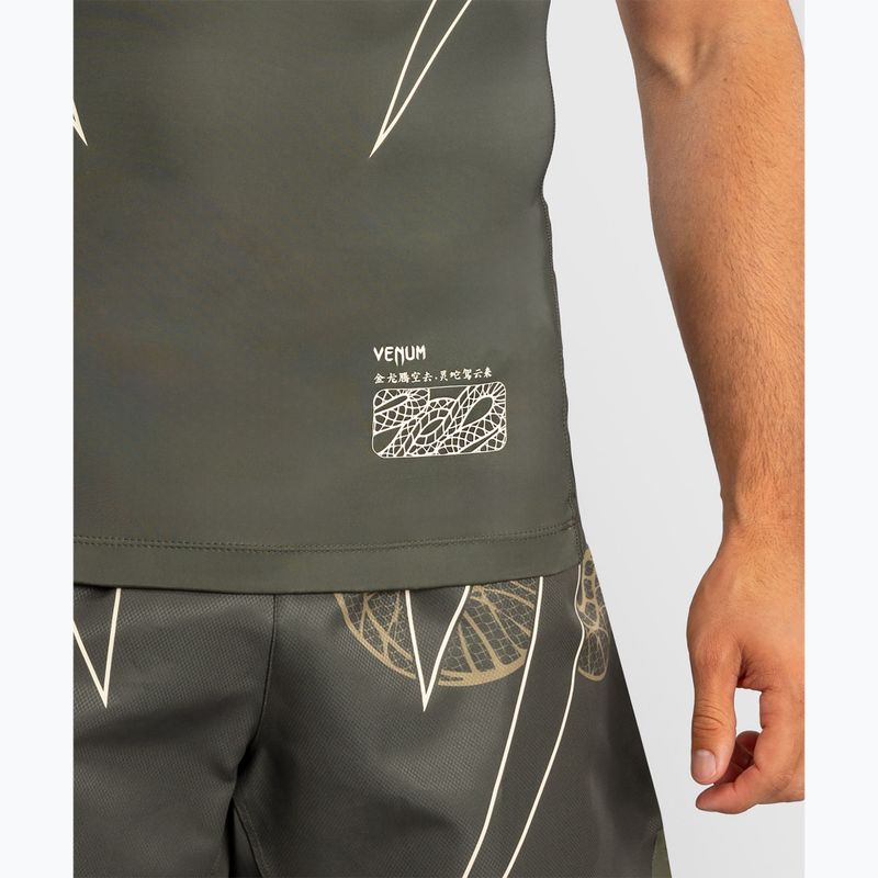 Men's rashguard Venum Serpenti Rashguards kaki/bronze/ivory 6