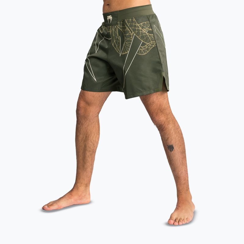 Men's training shorts Venum Serpenti Fight khaki/bronze/ivory 4