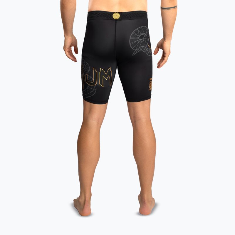 Men's training shorts Venum Serpenti Vale Tudo black/silver/gold 3