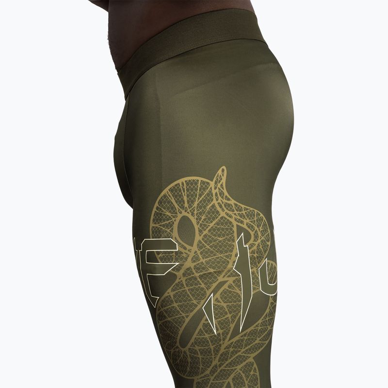 Men's training leggings Venum Serpenti Spats khaki/bronze/ivory 6
