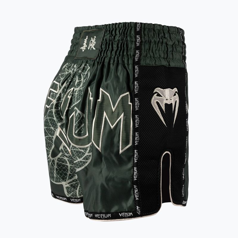 Men's training shorts Venum Serpenti Muay Thai khaki/bronze/ivory 4