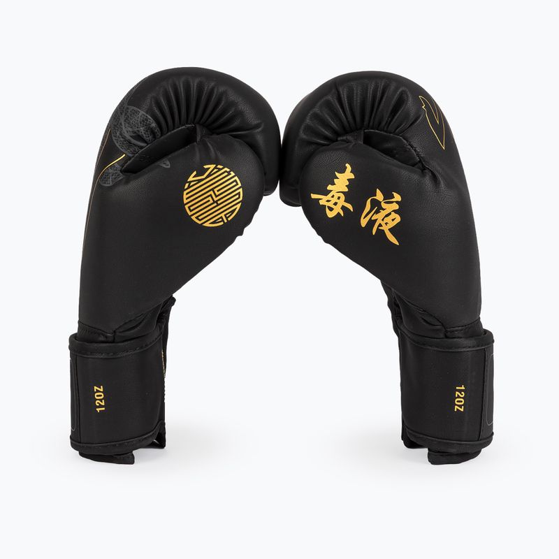 Boxing gloves Venum Serpenti Boxing black/silver/gold 2