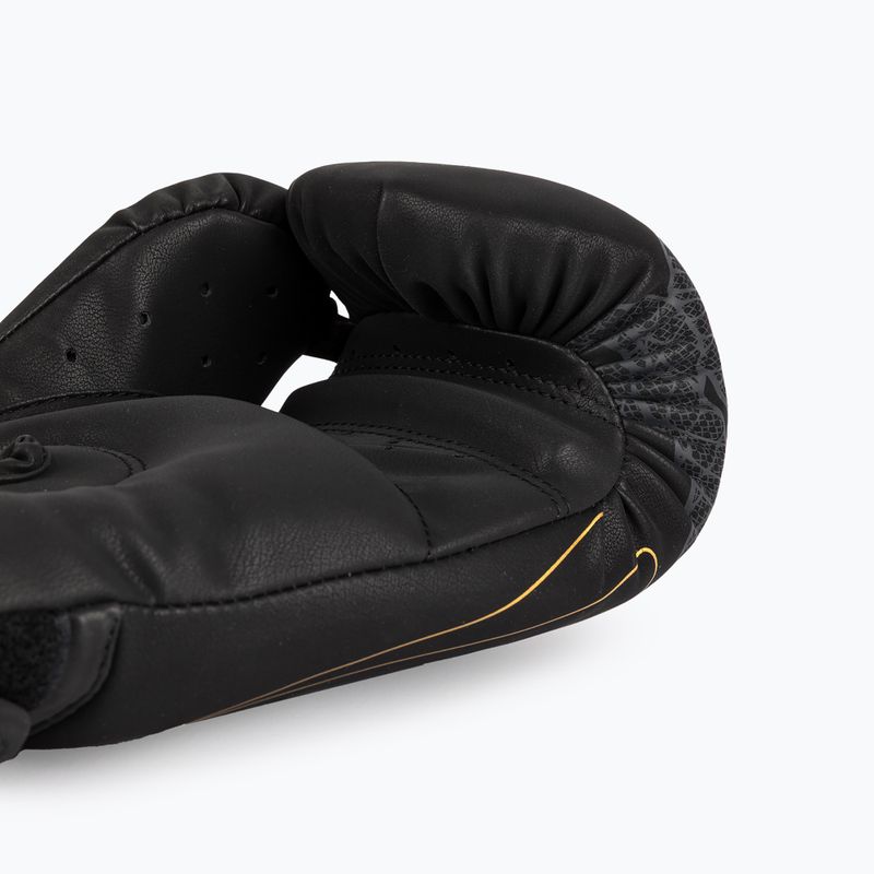 Boxing gloves Venum Serpenti Boxing black/silver/gold 5