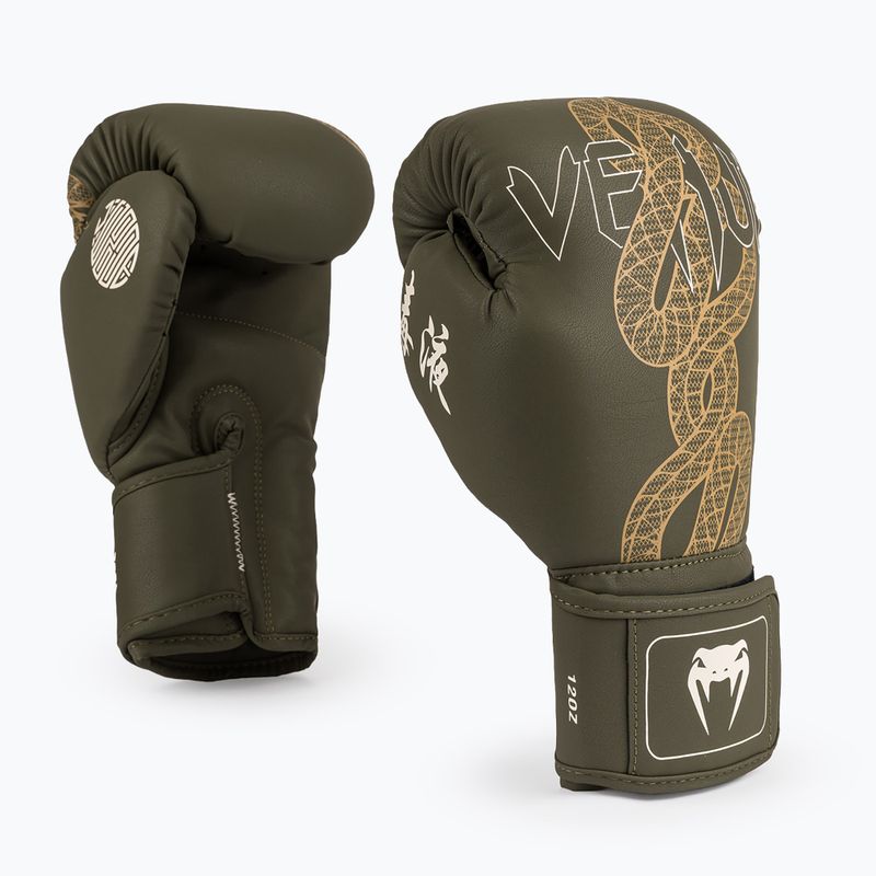 Boxing gloves Venum Serpenti Boxing khaki/bronze/ivory 2