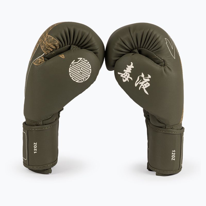 Boxing gloves Venum Serpenti Boxing khaki/bronze/ivory 3