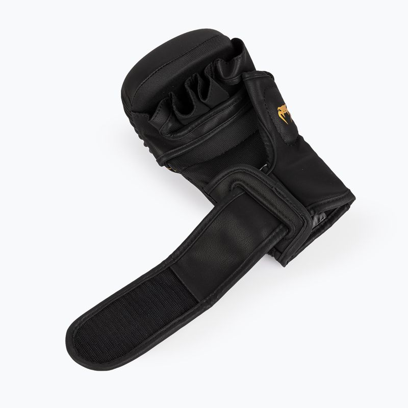 Boxing gloves Venum Serpenti Sparring black/silver/gold 5