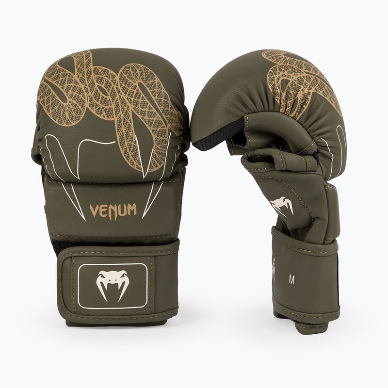 Boxing gloves Venum Serpenti Sparring khaki/bronze/ivory 2
