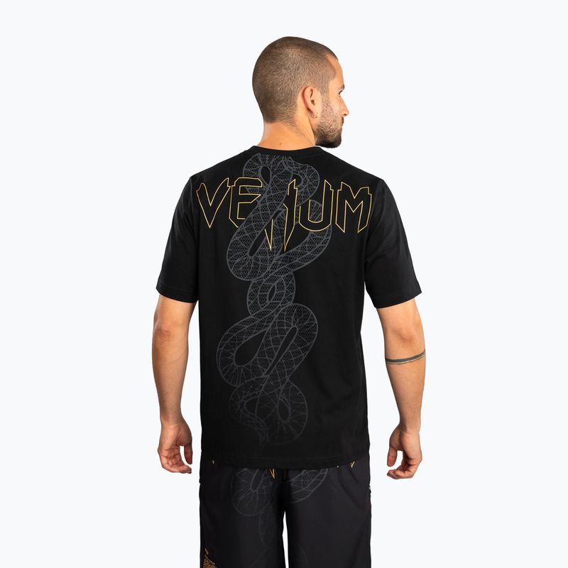 Men's T-shirt Venum Serpenti black/silver/gold 3