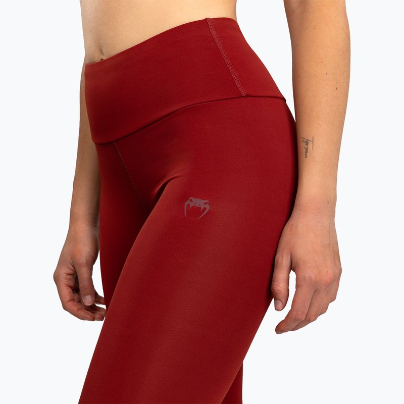 Women's training leggings Venum Serpenti burgundy/ivory 7