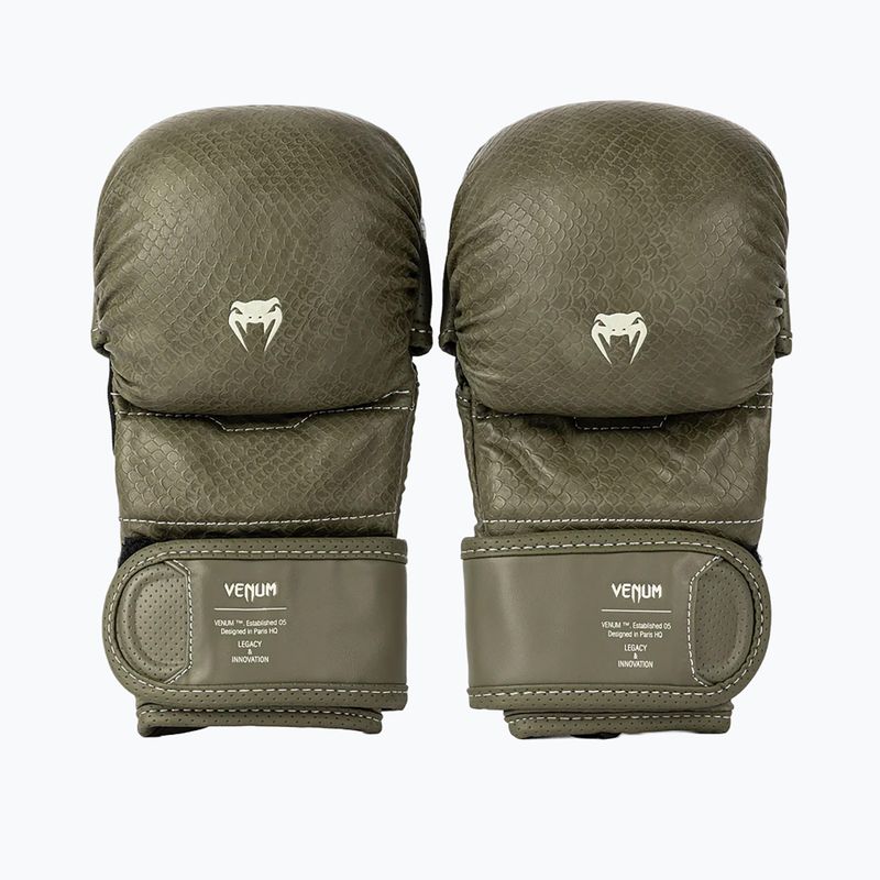 MMA Sparring Gloves Venum Impact Evo Scales MMA army green