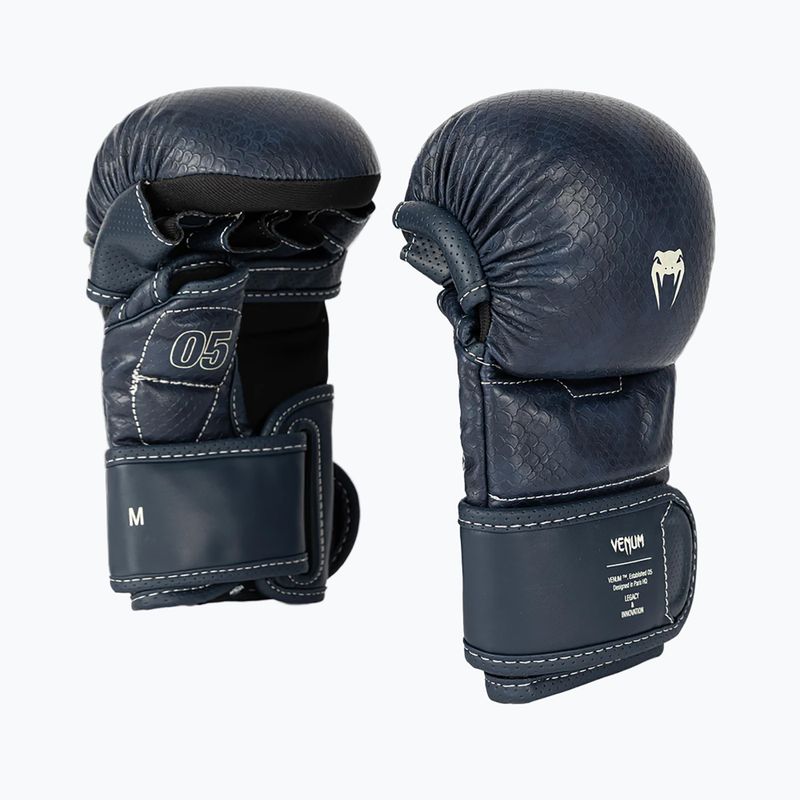 MMA sparring gloves Venum Impact Evo Scales MMA midnight blue 2