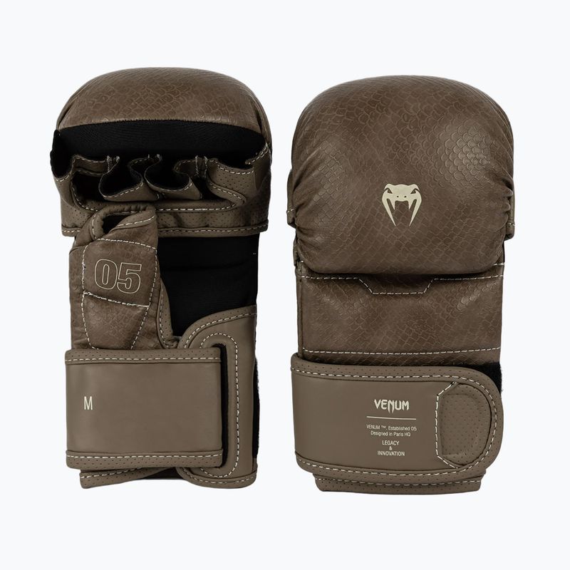 MMA sparring gloves Venum Impact Evo Scales MMA brown 2